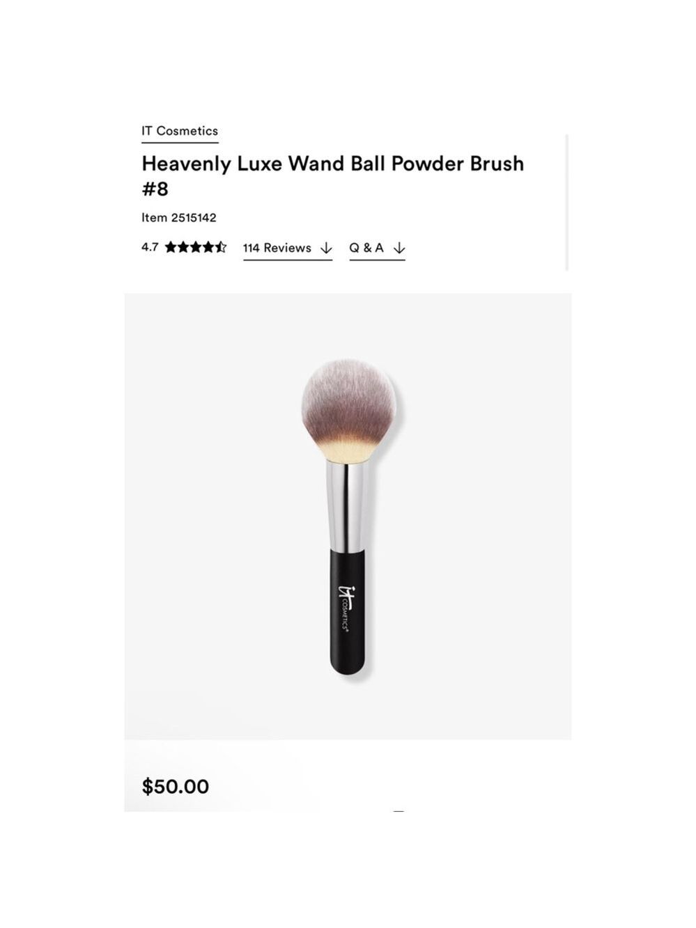 IT Cosmetics Heavenly Luxe Wand Ball Powder Brush #8